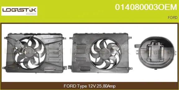 Electric Motor, radiator fan (014080003OEM)