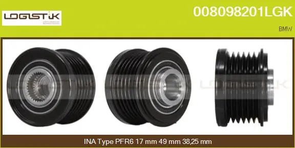 Belt Pulley, alternator (008098201LGK)