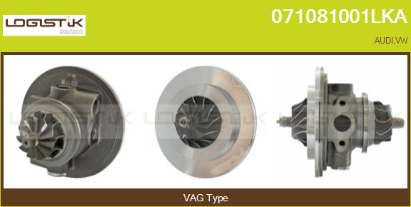 Core assembly, turbocharger (071081001LKA)