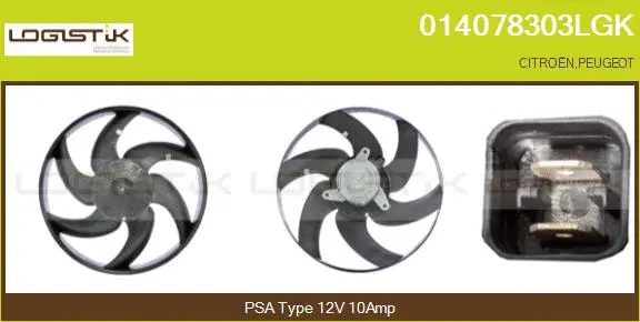 Fan, engine cooling (014078303LGK)