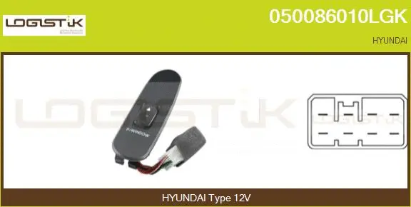 Switch, window regulator (050086010LGK)