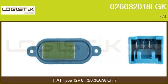 Resistor, interior blower (026082018LGK)