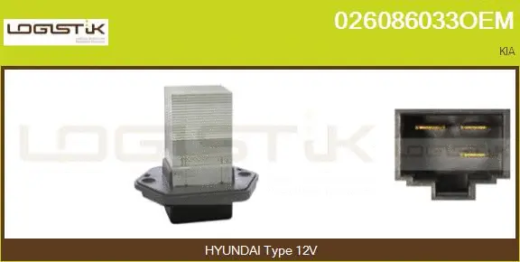 Resistor, interior blower (026086033OEM)