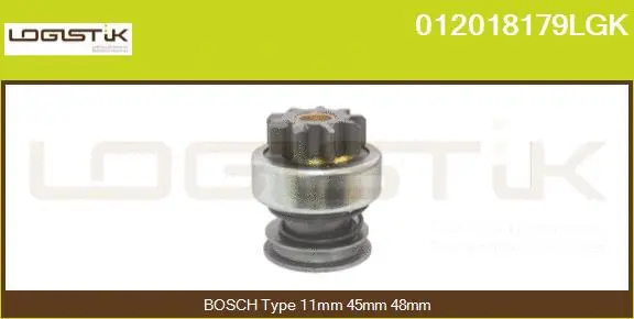 Pinion, starter (012018179LGK)