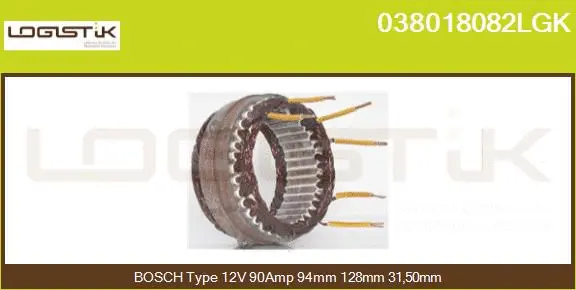 Stator, alternator (038018082LGK)