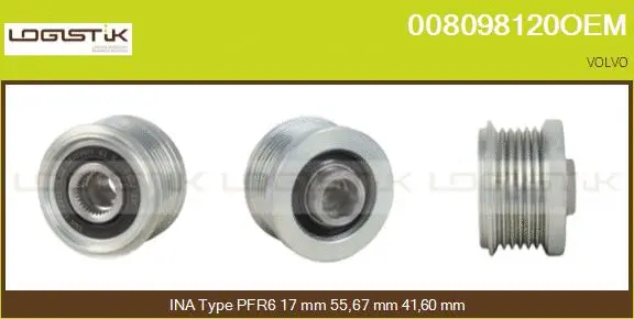 Belt Pulley, alternator (008098120OEM)