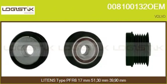 Belt Pulley, alternator (008100132OEM)