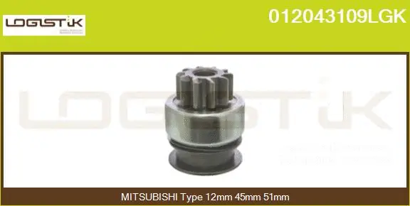 Pinion, starter (012043109LGK)