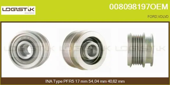 Belt Pulley, alternator (008098197OEM)