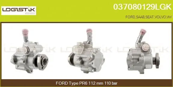 Hydraulic Pump, steering (037080129LGK)