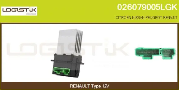 Resistor, interior blower (026079005LGK)