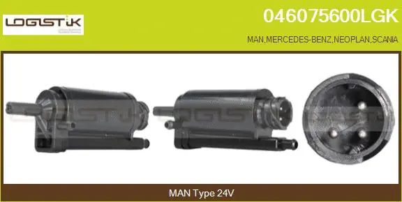 Washer Fluid Pump, window cleaning (046075600LGK)