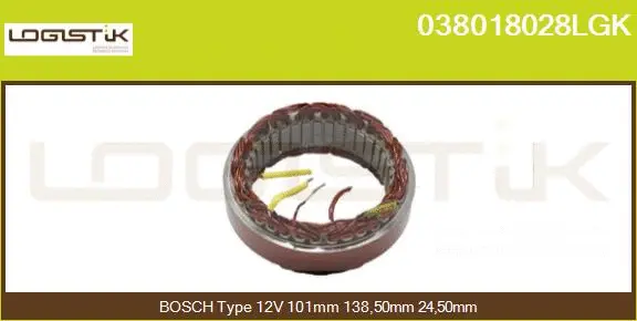 Stator, alternator (038018028LGK)