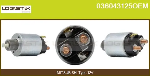 Solenoid Switch, starter (036043125OEM)