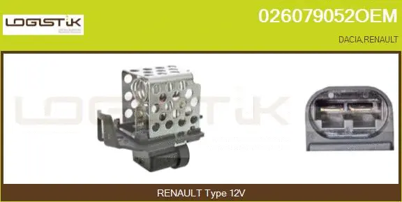 Series resistor, electric motor (radiator fan) (026079052OEM)