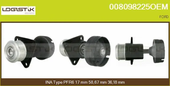 Belt Pulley, alternator (008098225OEM)