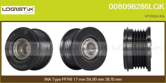 Belt Pulley, alternator (008098286LGK)