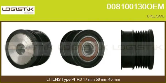 Belt Pulley, alternator (008100130OEM)