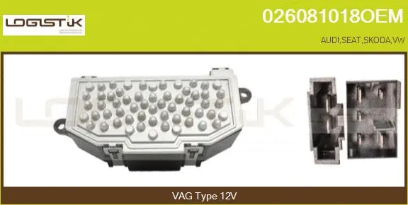 Resistor, interior blower (026081018OEM)