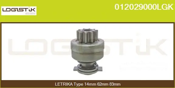 Pinion, starter (012029000LGK)