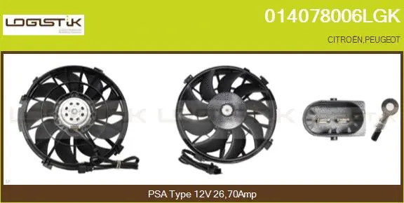 Electric Motor, radiator fan (014078006LGK)