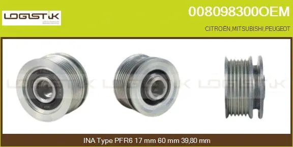 Belt Pulley, alternator (008098300OEM)