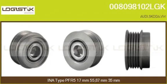 Belt Pulley, alternator (008098102LGK)