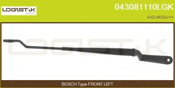 Wiper Arm, window cleaning (043081110LGK)
