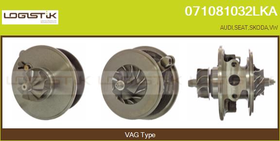 Core assembly, turbocharger (071081032LKA)