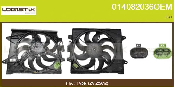 Electric Motor, radiator fan (014082036OEM)