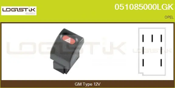 Hazard Warning Light Switch (051085000LGK)