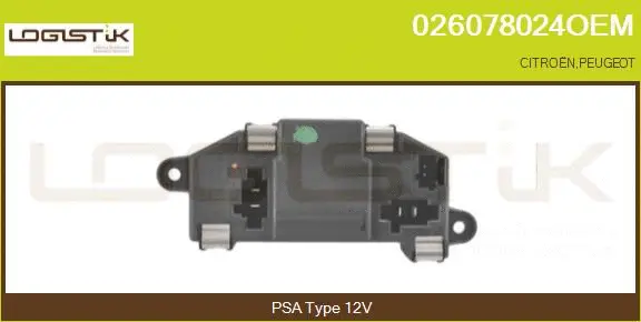 Resistor, interior blower (026078024OEM)