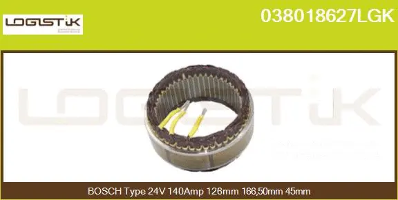 Stator, alternator (038018627LGK)
