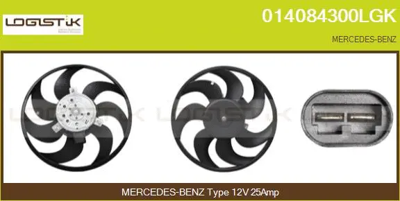 Fan, engine cooling (014084300LGK)
