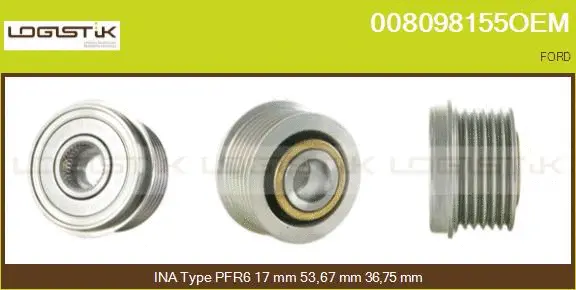 Belt Pulley, alternator (008098155OEM)