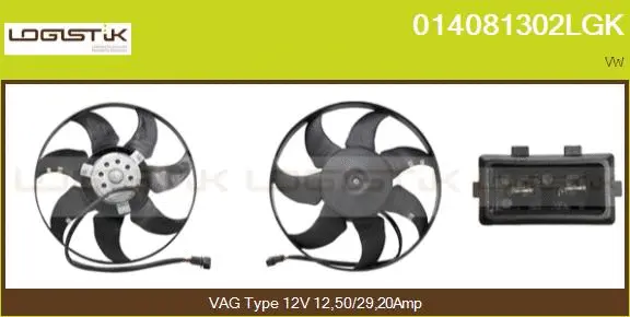 Fan, engine cooling (014081302LGK)
