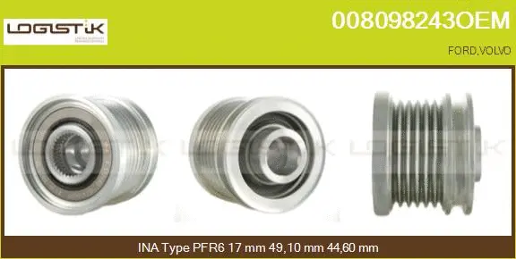 Belt Pulley, alternator (008098243OEM)