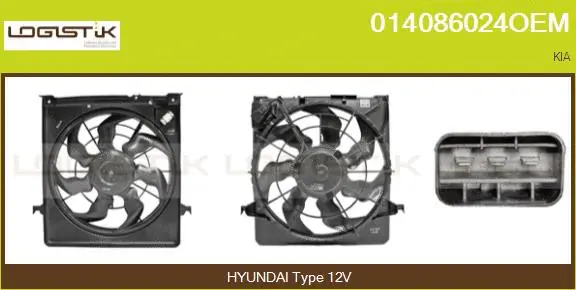 Electric Motor, radiator fan (014086024OEM)