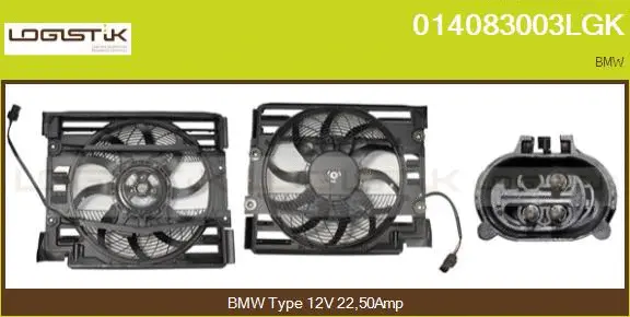 Electric Motor, radiator fan (014083003LGK)