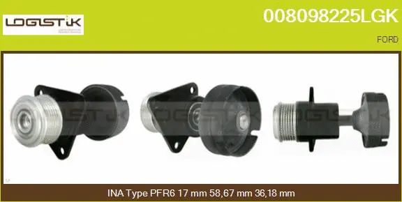 Belt Pulley, alternator (008098225LGK)