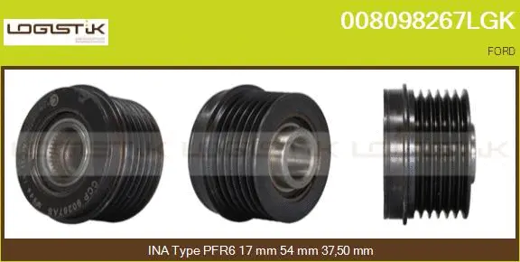 Belt Pulley, alternator (008098267LGK)