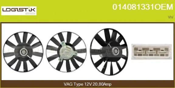 Fan, engine cooling (014081331OEM)