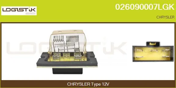 Resistor, interior blower (026090007LGK)
