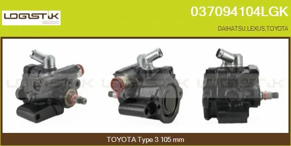 Hydraulic Pump, steering (037094104LGK)