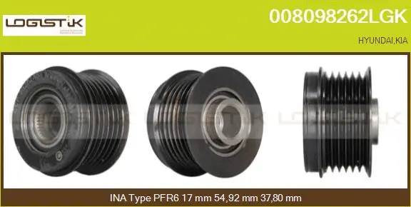 Belt Pulley, alternator (008098262LGK)