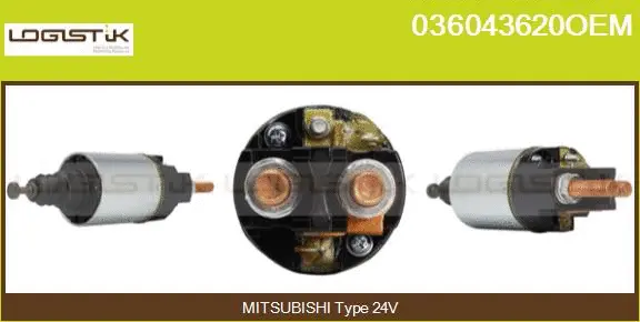 Solenoid Switch, starter (036043620OEM)