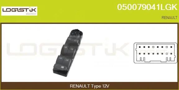 Switch, window regulator (050079041LGK)