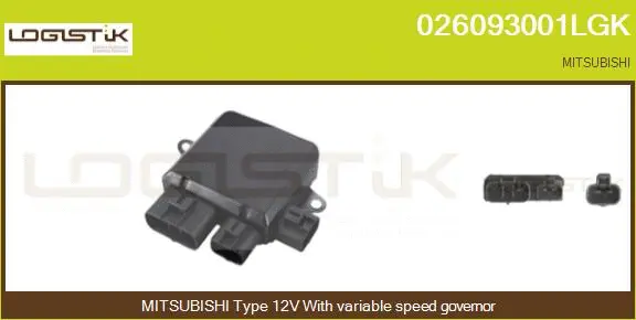 Series resistor, electric motor (radiator fan) (026093001LGK)