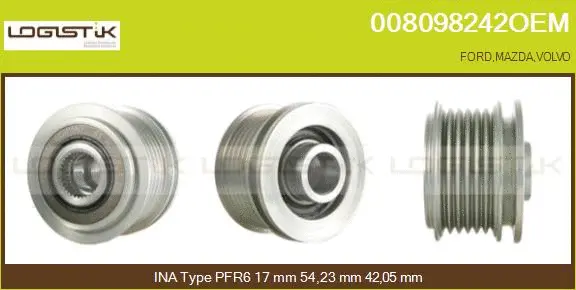 Belt Pulley, alternator (008098242OEM)