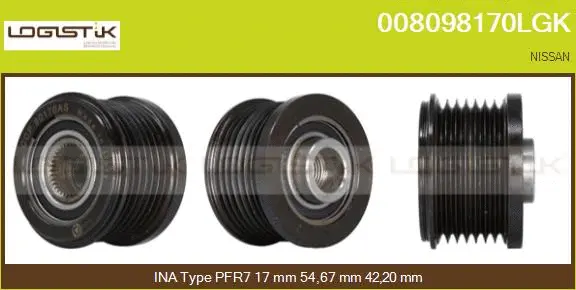 Belt Pulley, alternator (008098170LGK)